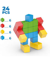 Cuburi magnetice Geomag - Magicube Creations, 24 piese
